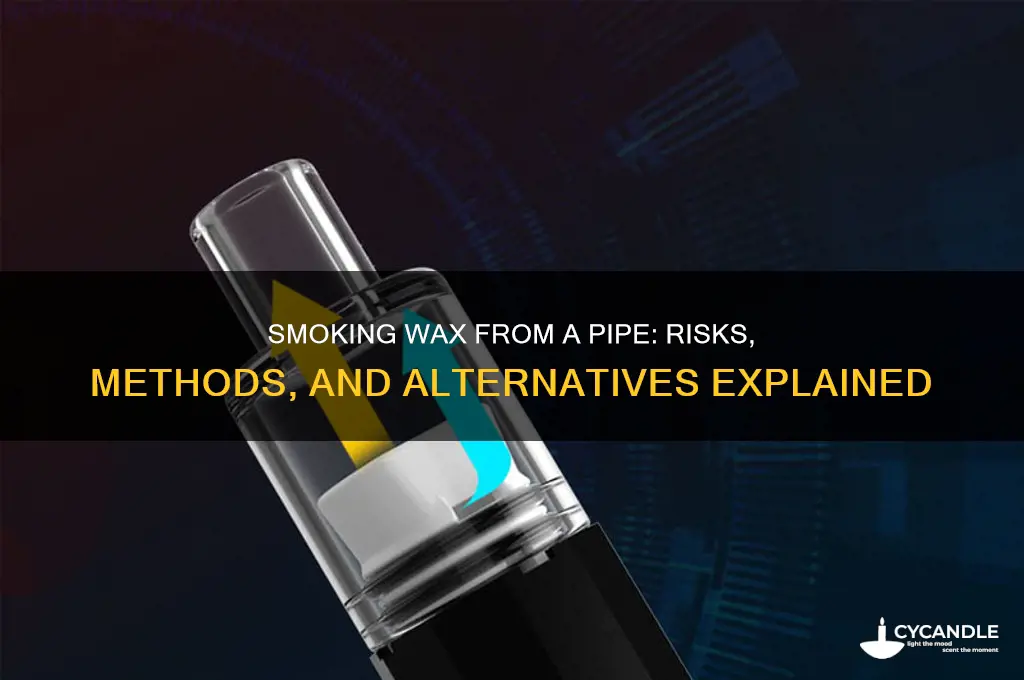 can u smoke wax from a pipe