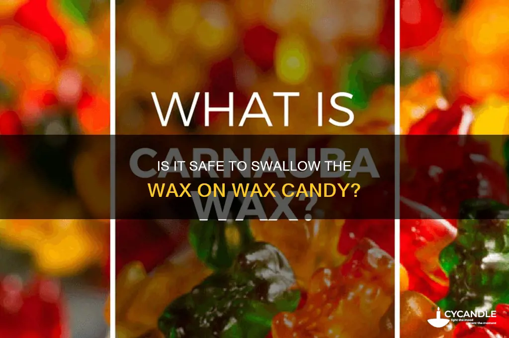 can u swallow the wax on wax candy