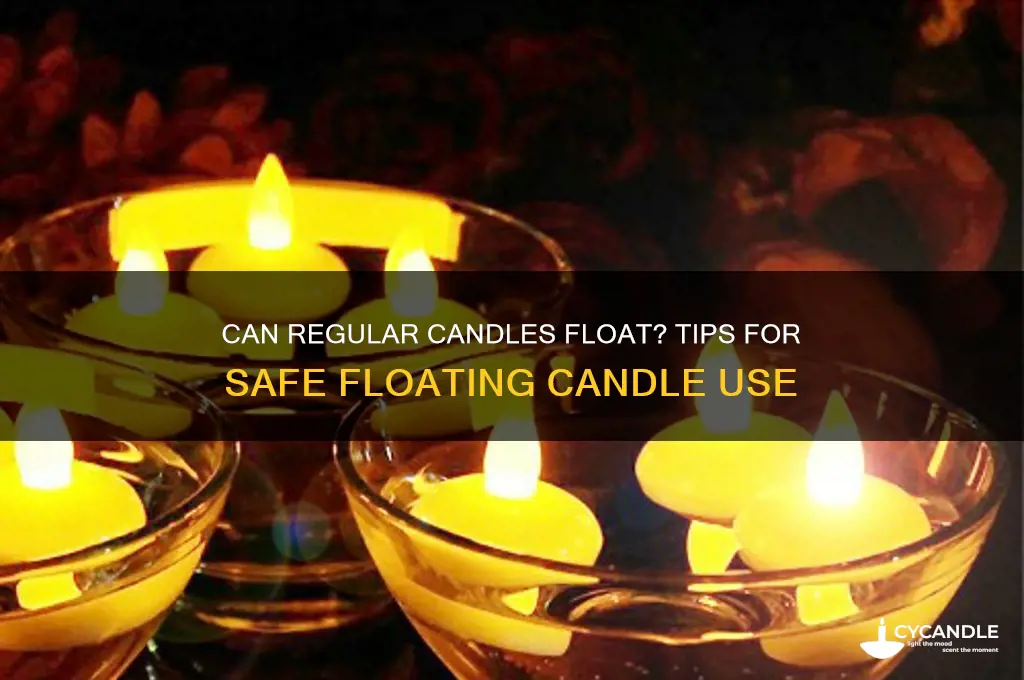 can u use regular candle for floating candle