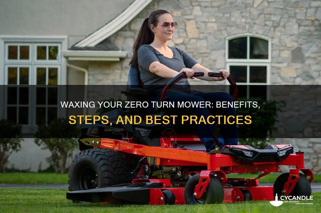can u wax your zero turn mower