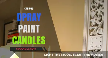 Creative Candle Decor: Spray Painting Candles for Unique Home Accents
