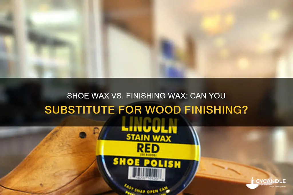can use shoe wax instead of finishing wax