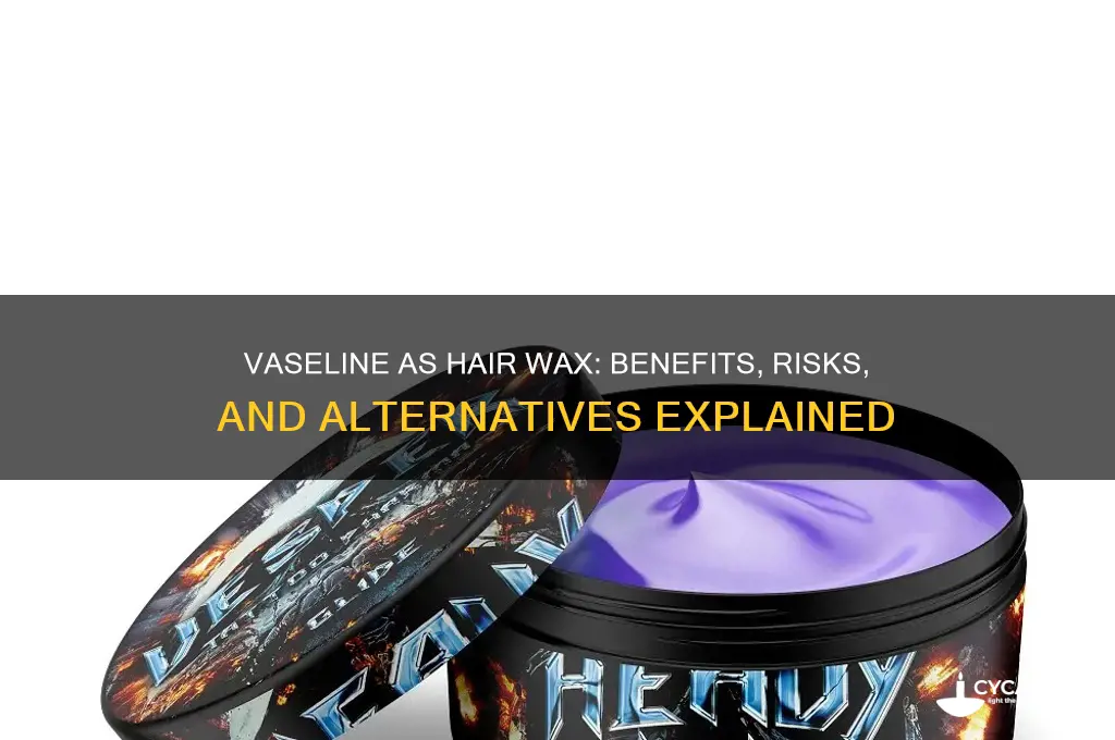 can vaseline be used as hair wax