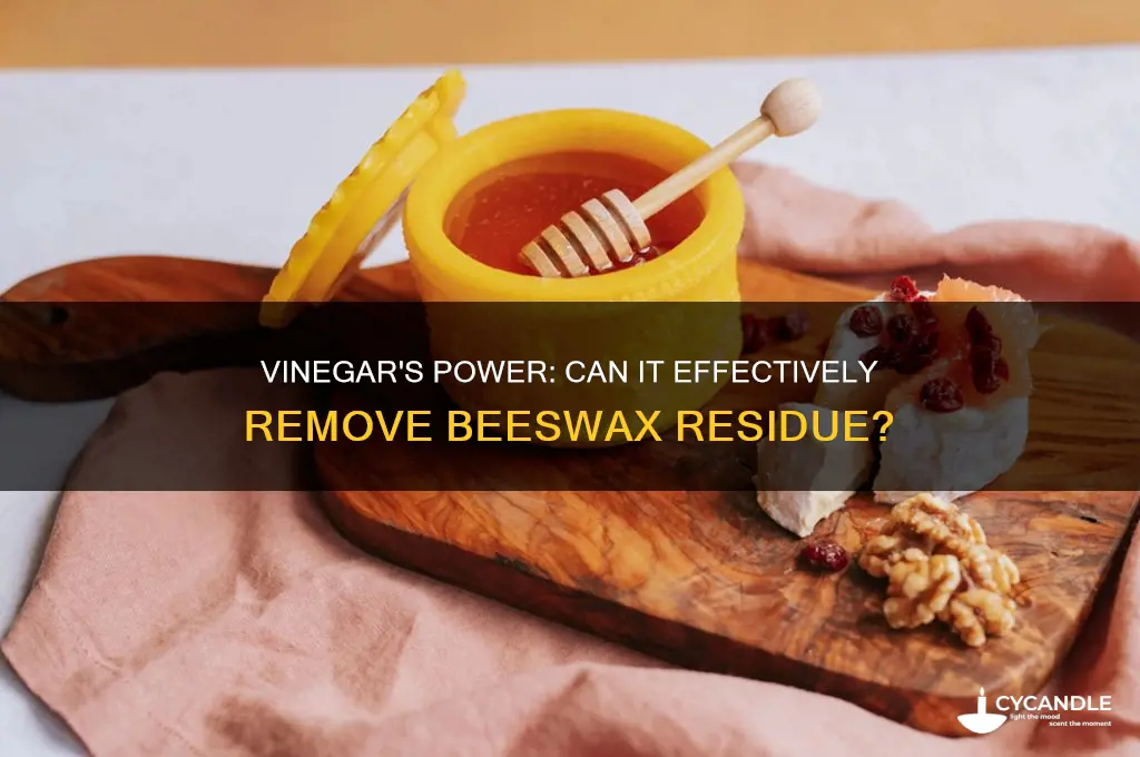can vinegar remove beeswax