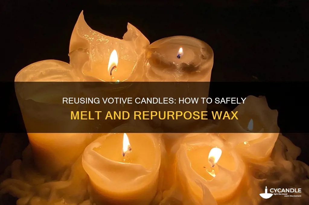can votive candles be melted to reuse