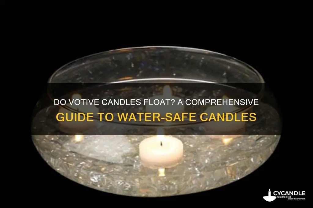 can votive candles float