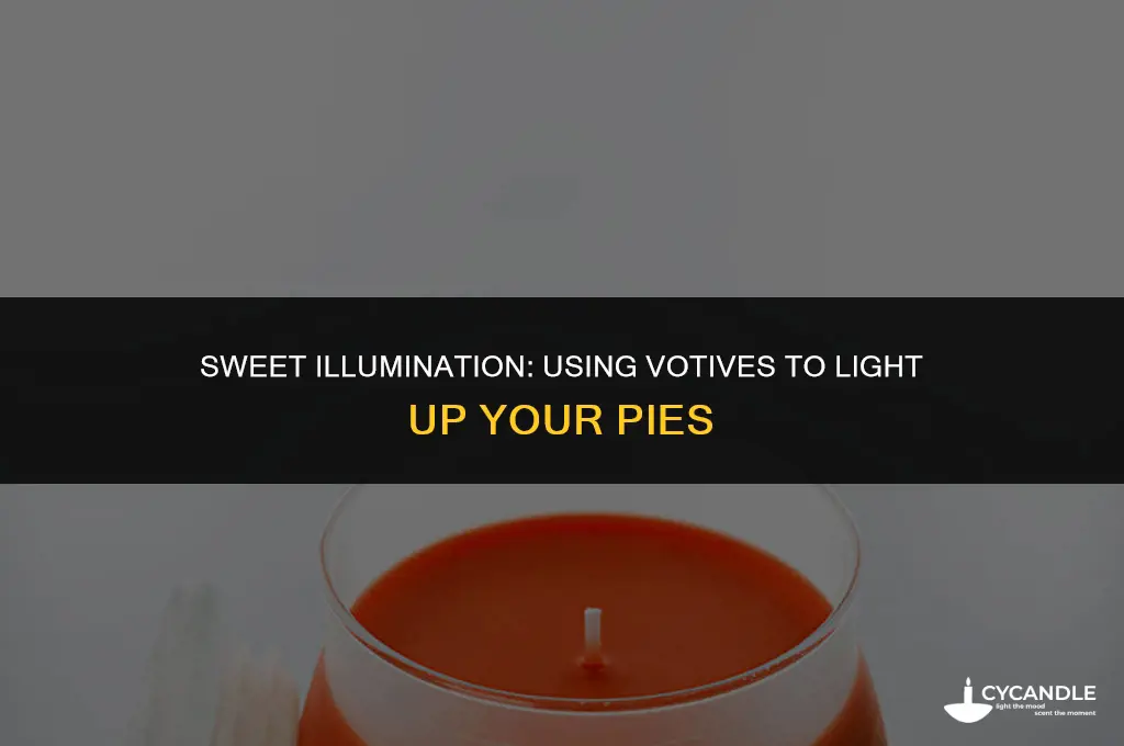 can votives be used for pies