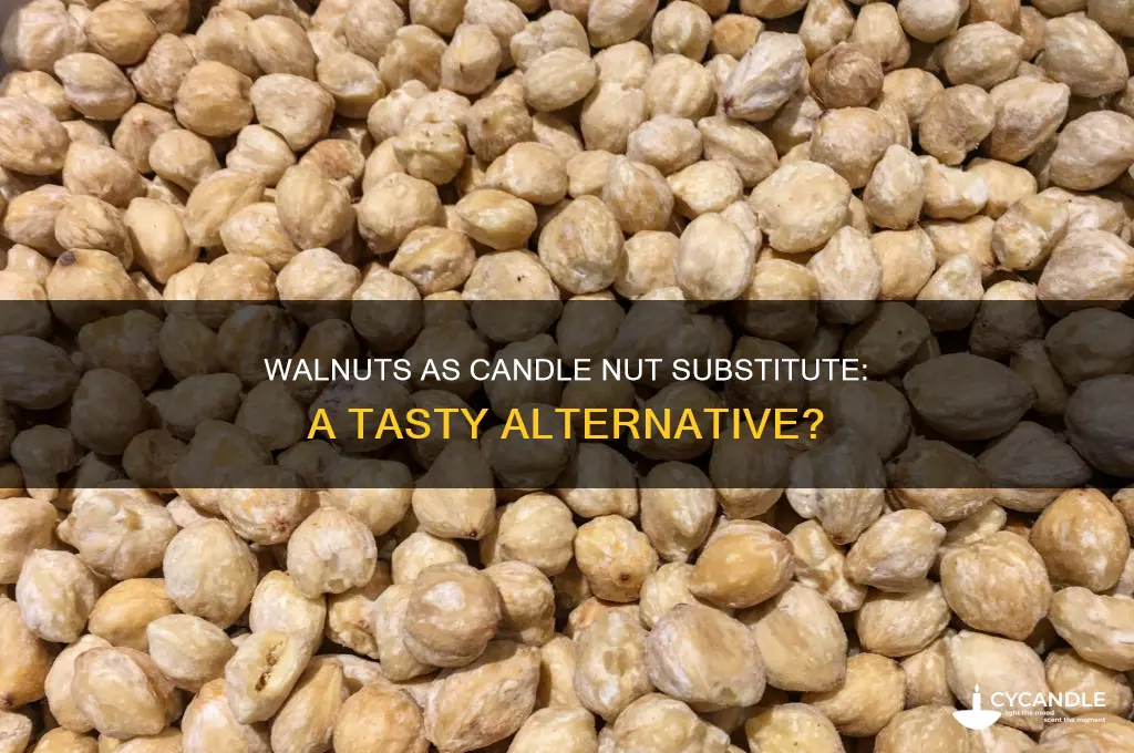 can walnuts be used to substitute candle nuts