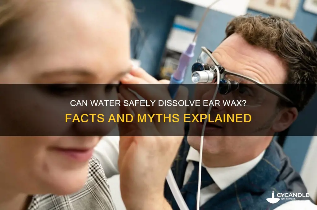 can water dissolve ear wax
