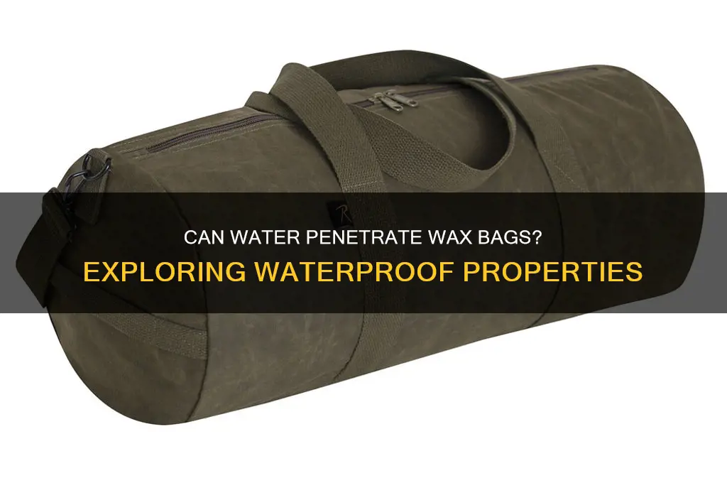 can water get through wax bags