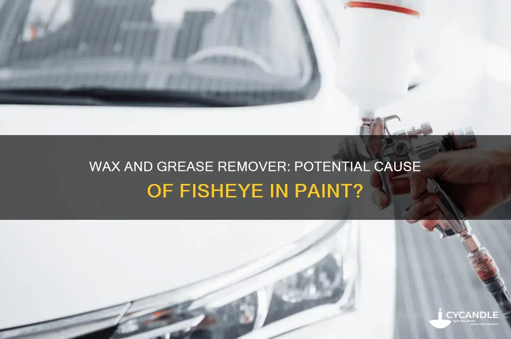 can wax and grease remover cause fisheye