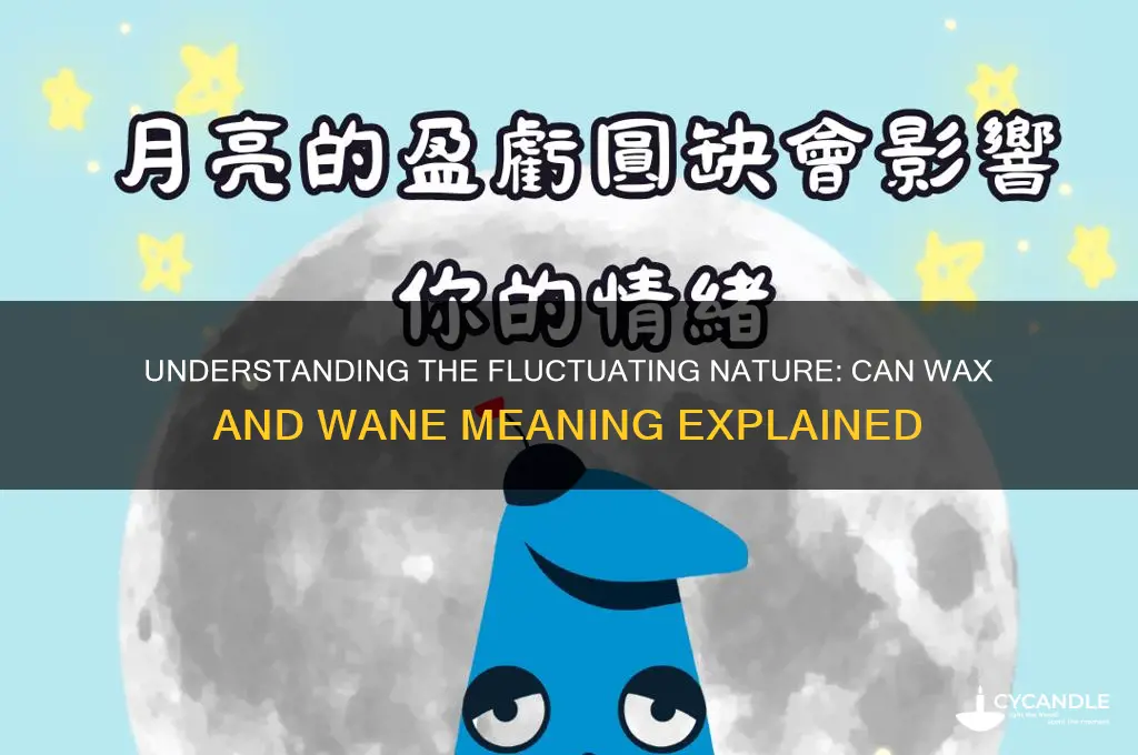 can wax and wane meaning