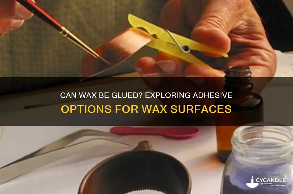can wax be glued