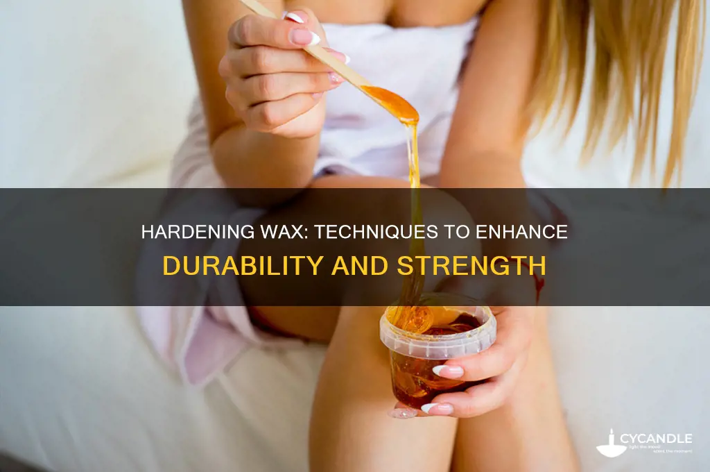 can wax be hardened