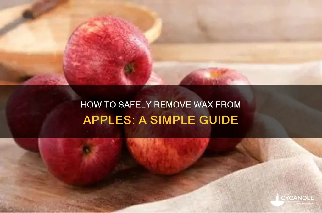 can wax be removed from apples
