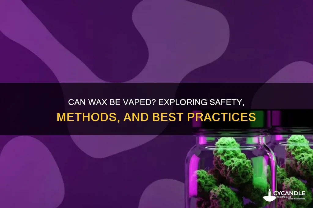 can wax be vaped