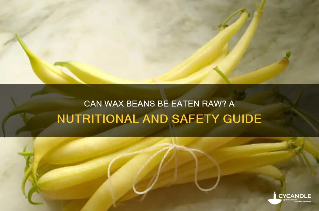 can wax beans be eaten raw
