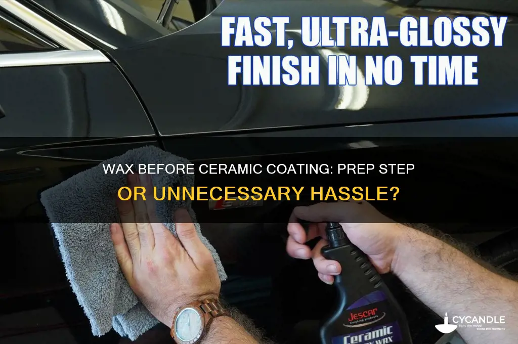 can wax before ceramic coating