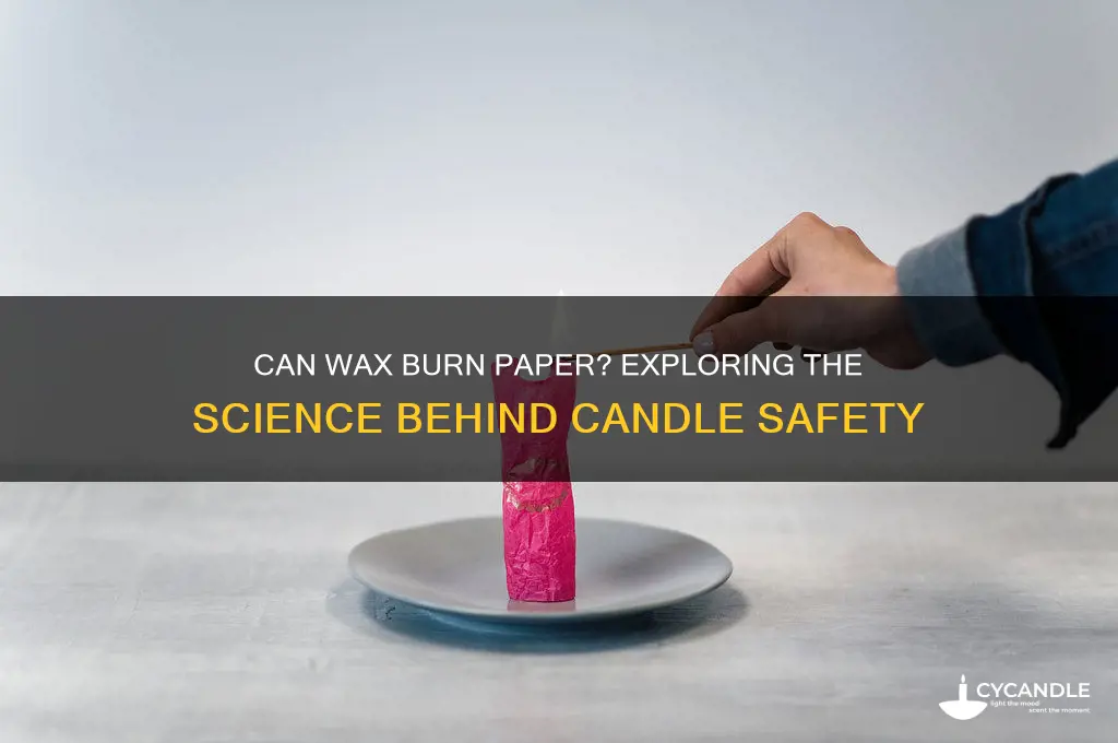 can wax burn paper