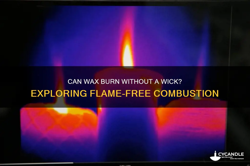 can wax burn without a wick