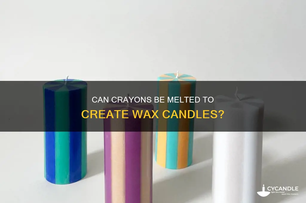 can wax candles be made of crayon