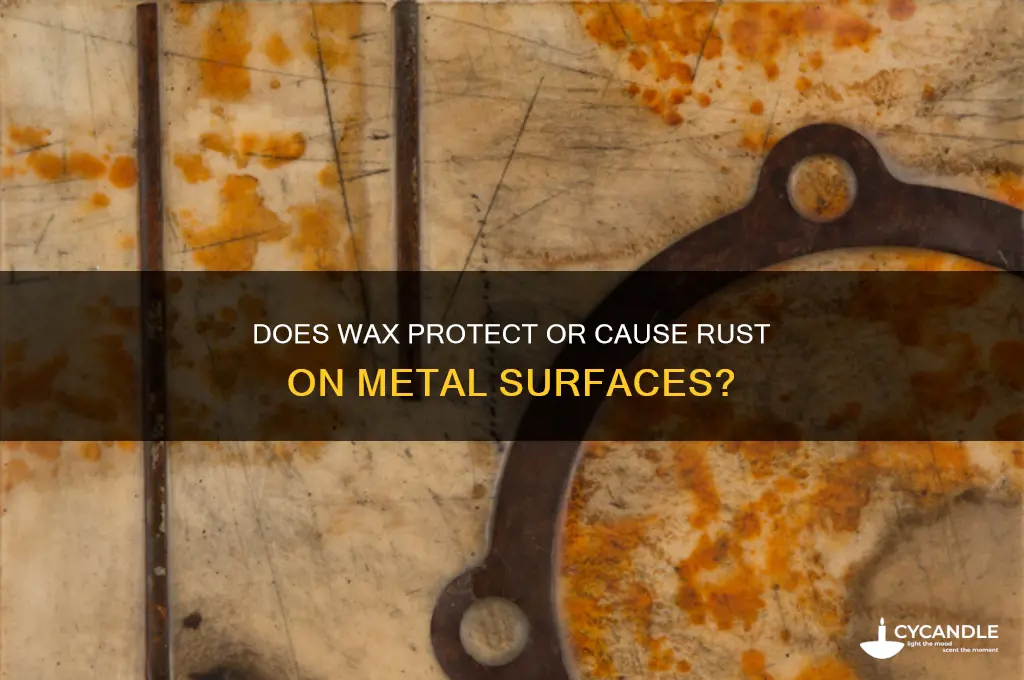 can wax cause rust on metal