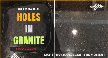 Can Wax Repair Tiny Holes in Granite Countertops?
