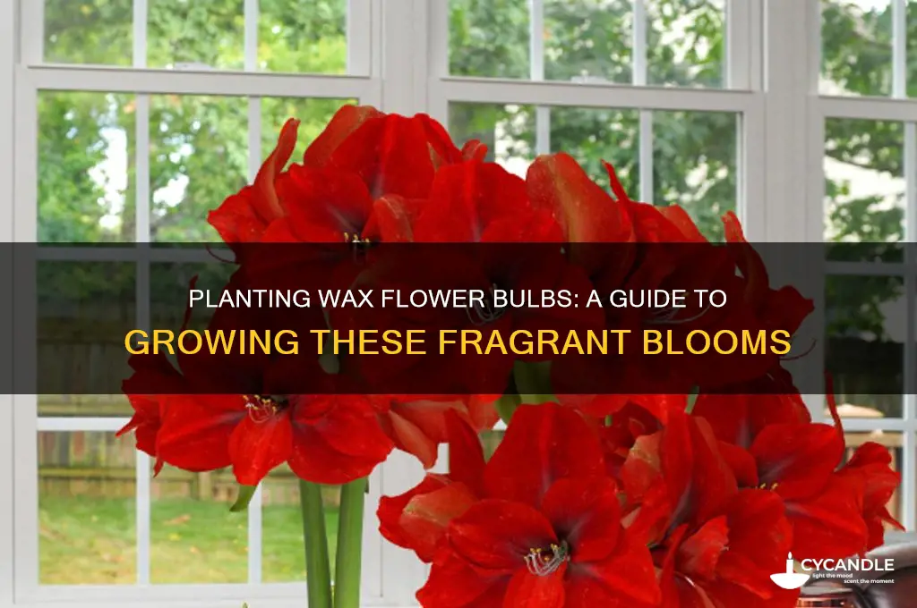 can wax flower bulbs be plant