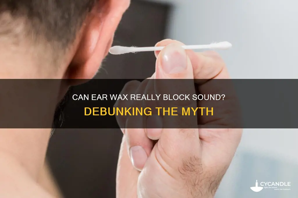 can wax make your ear sound proof