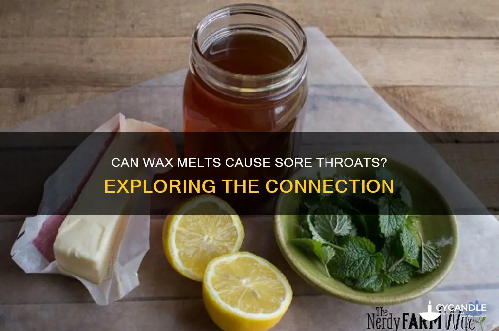 can wax melts give you a sore throat