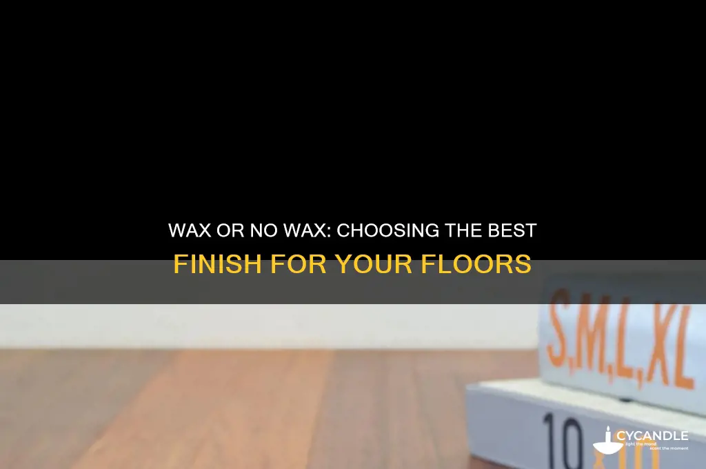 can wax no wax floors