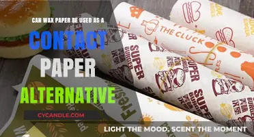 Wax Paper as Contact Paper: Creative DIY Alternative or Not?