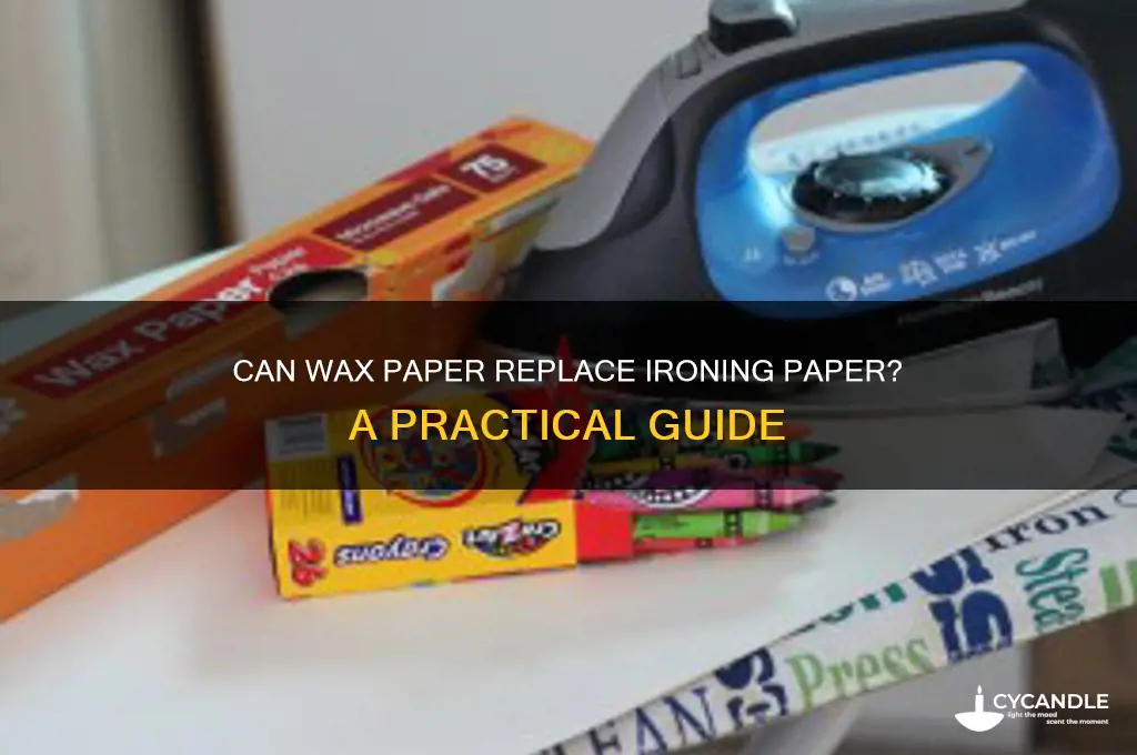can wax paper be used as iron papaer