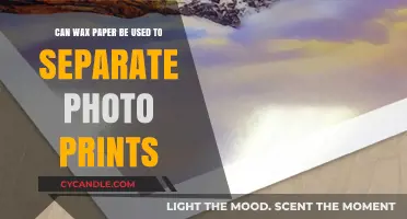 Using Wax Paper to Safely Separate and Protect Photo Prints