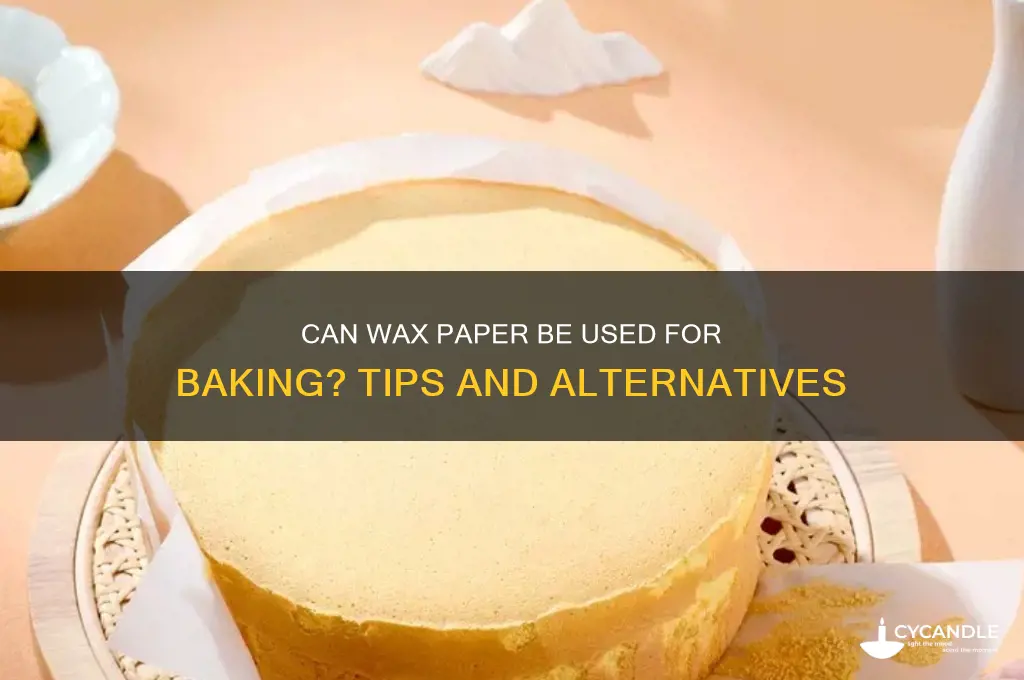 can wax paper for baking
