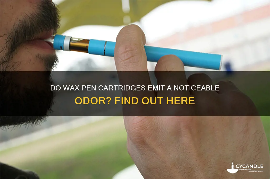 can wax pen cartridges smell