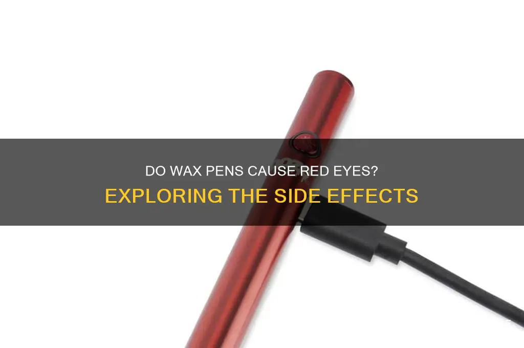 can wax pens make your eyes red