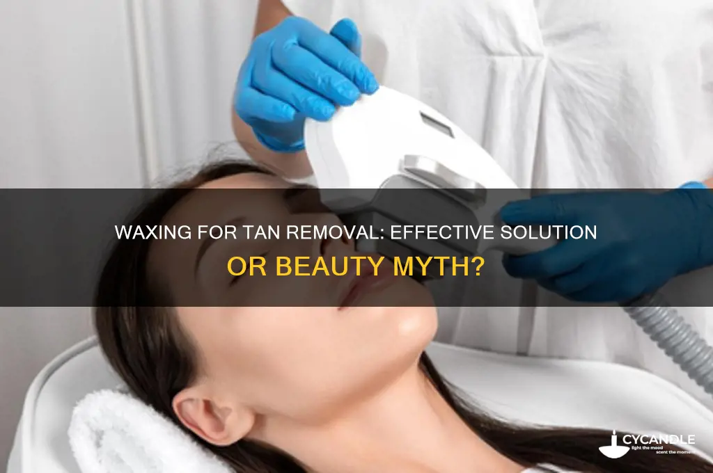 can wax remove tan
