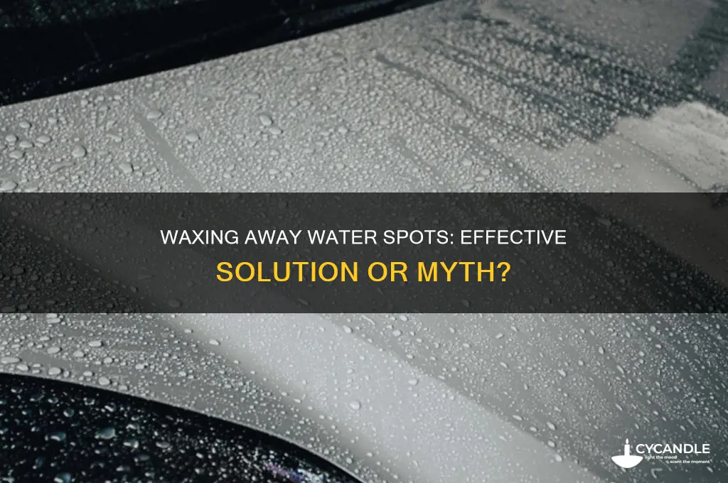 can wax remove water spots