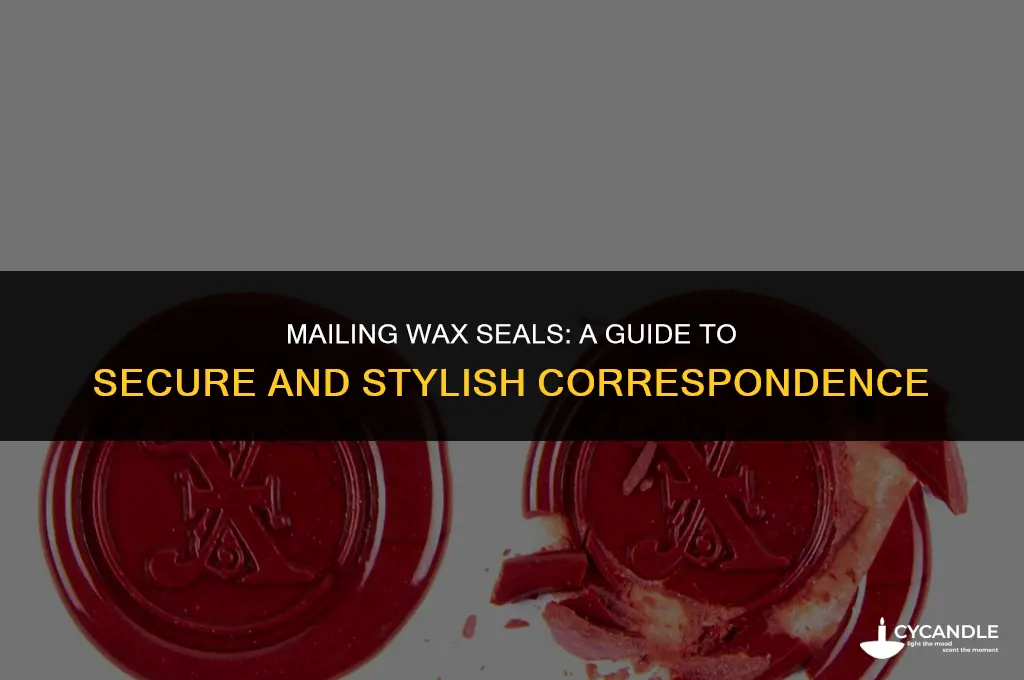 can wax seals go through the mail