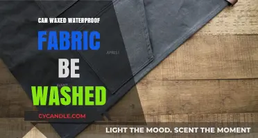 Washing Waxed Waterproof Fabric: Care Tips and Best Practices