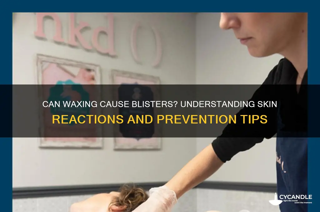 can waxing cause blisters