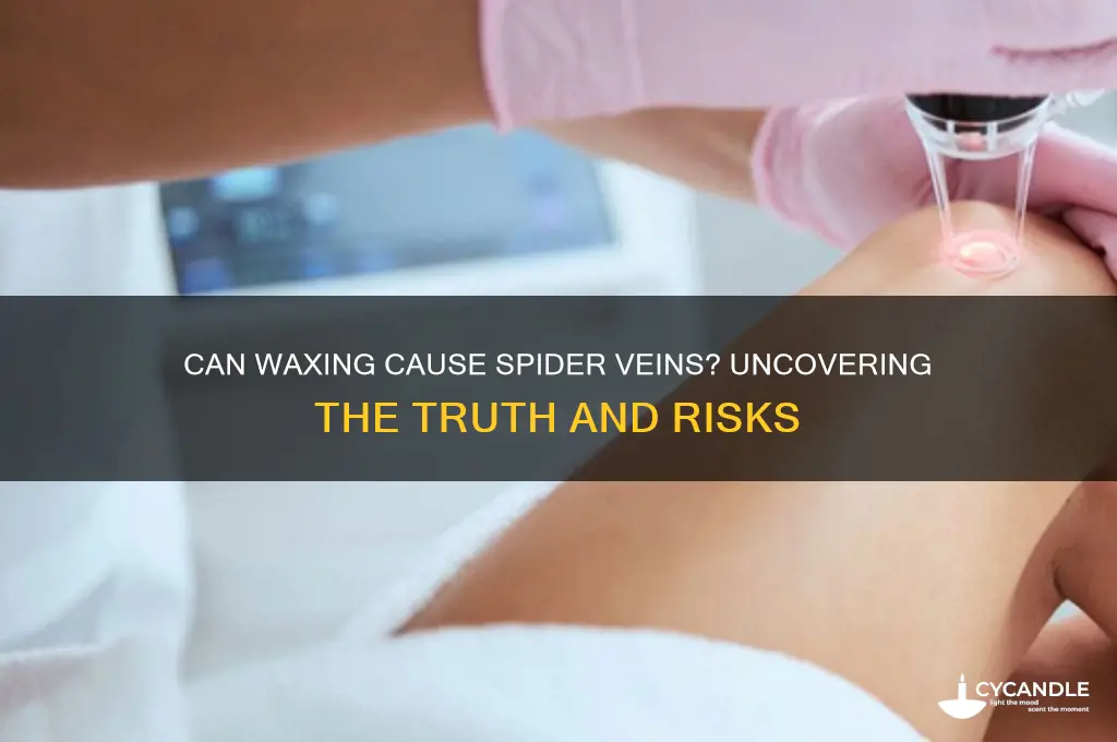 can waxing cause spider veins