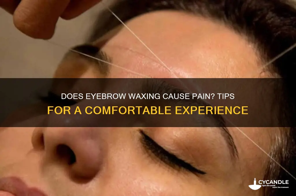 can waxing eyebrows hurt