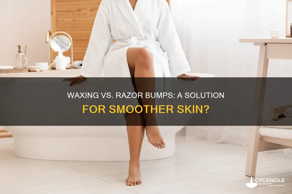 can waxing hel with razor bumbs