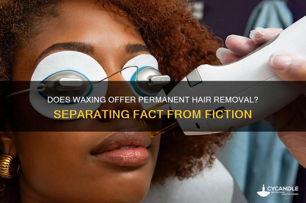 can waxing permanently remove hair