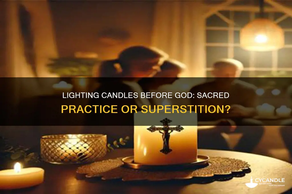 can we light candle in front of god