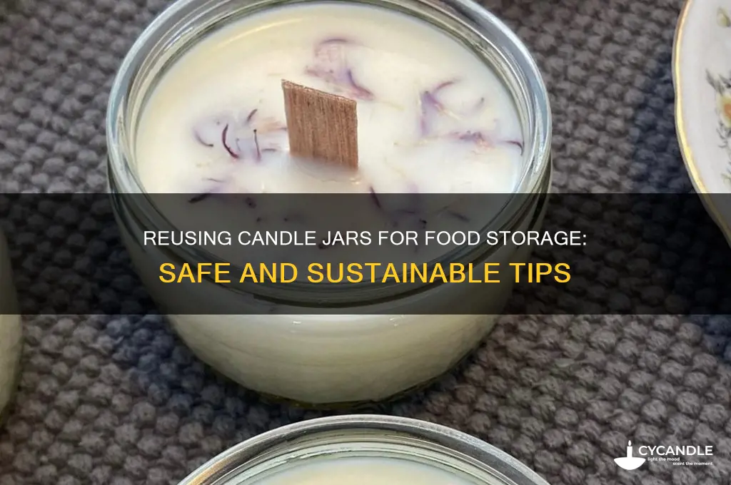 can we reuse candle jars to store food items