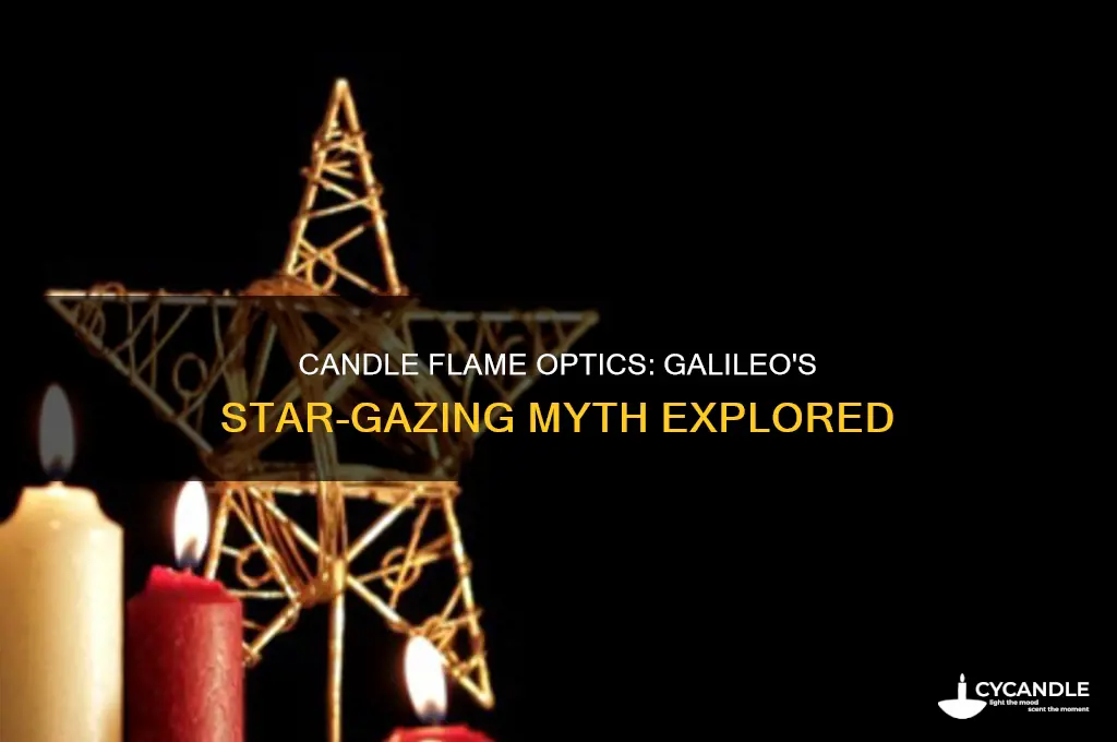 can we see stars through a candle flame galileo