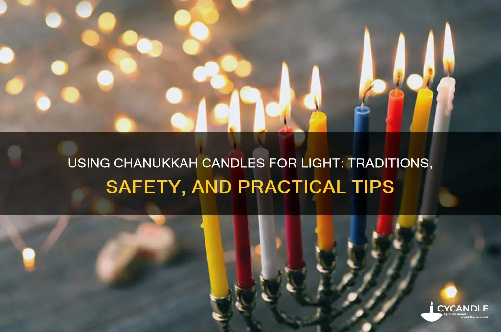 can we use chanukkah candles for light